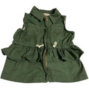 Aspen Kids ruffle zip up vest size 5T